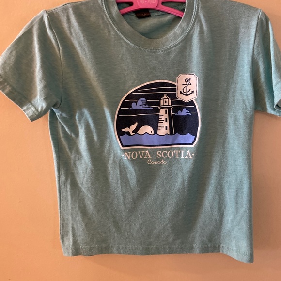 Turquoise Nova Scotia t-shirt - size 6 - Picture 2 of 5